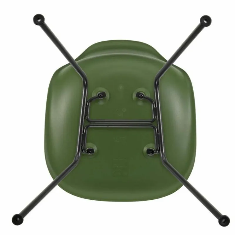 Hot Eames Plastic Chair DSX Zwart Onderstel Eetkamerstoelen