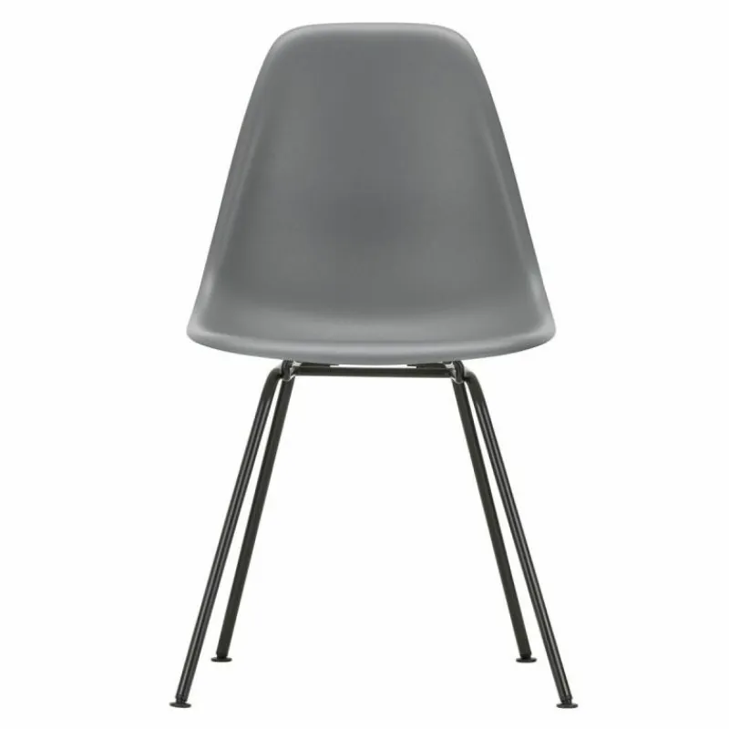 Hot Eames Plastic Chair DSX Zwart Onderstel Eetkamerstoelen