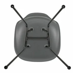 Hot Eames Plastic Chair DSX Zwart Onderstel Eetkamerstoelen