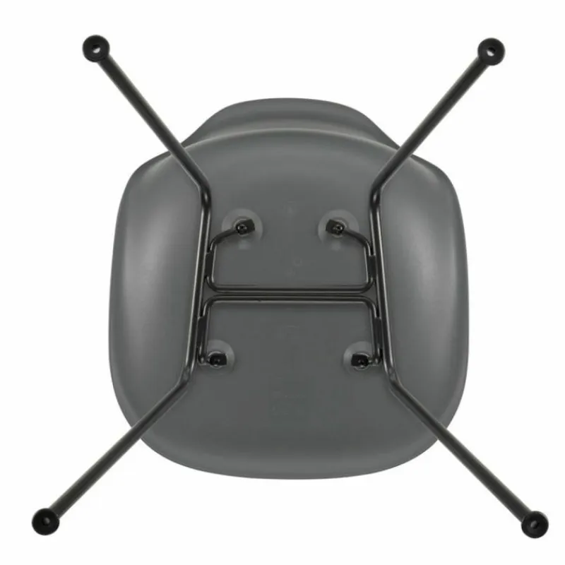 Hot Eames Plastic Chair DSX Zwart Onderstel Eetkamerstoelen
