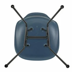Hot Eames Plastic Chair DSX Zwart Onderstel Eetkamerstoelen