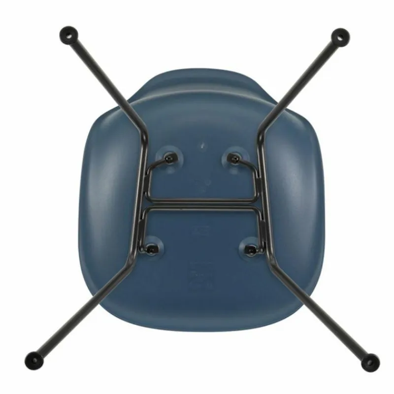 Hot Eames Plastic Chair DSX Zwart Onderstel Eetkamerstoelen