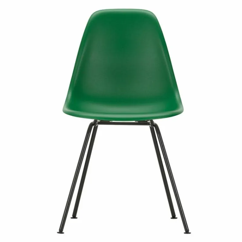Hot Eames Plastic Chair DSX Zwart Onderstel Eetkamerstoelen