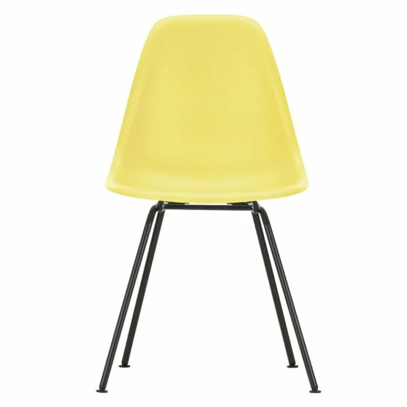 Hot Eames Plastic Chair DSX Zwart Onderstel Eetkamerstoelen