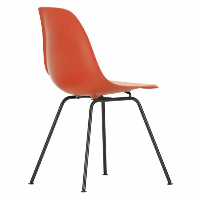 Hot Eames Plastic Chair DSX Zwart Onderstel Eetkamerstoelen