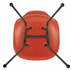 Hot Eames Plastic Chair DSX Zwart Onderstel Eetkamerstoelen