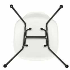 Hot Eames Plastic Chair DSX Zwart Onderstel Eetkamerstoelen