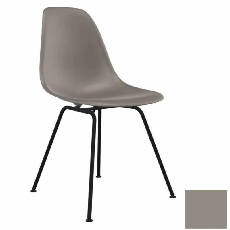 Hot Eames Plastic Chair DSX Zwart Onderstel Eetkamerstoelen