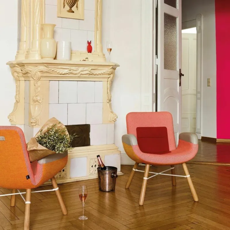 East River Chair Stoel Naturel Eiken Fauteuils