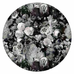 New Eden Queen B&W Round Vloer- en Wandkleed Vloerkleden