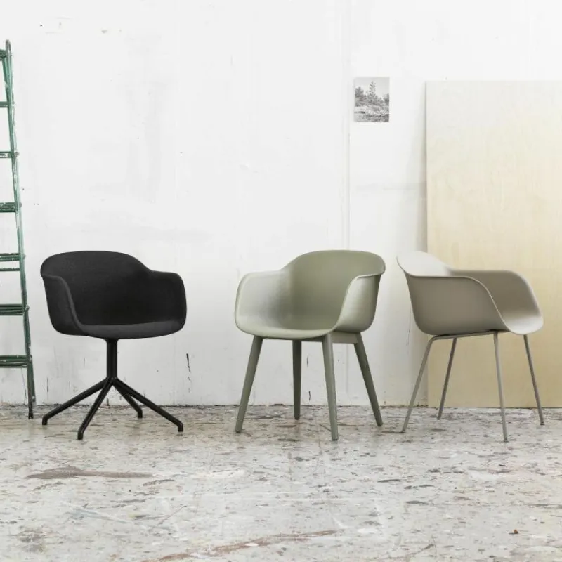 Outlet Fiber Chair - Stalen Onderstel Eetkamerstoelen