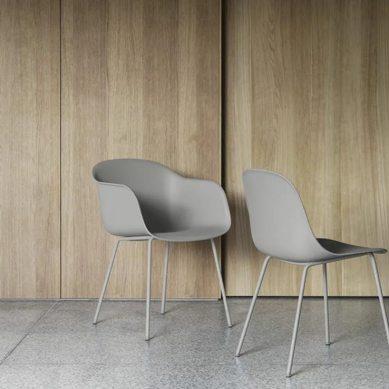Outlet Fiber Chair - Stalen Onderstel Eetkamerstoelen