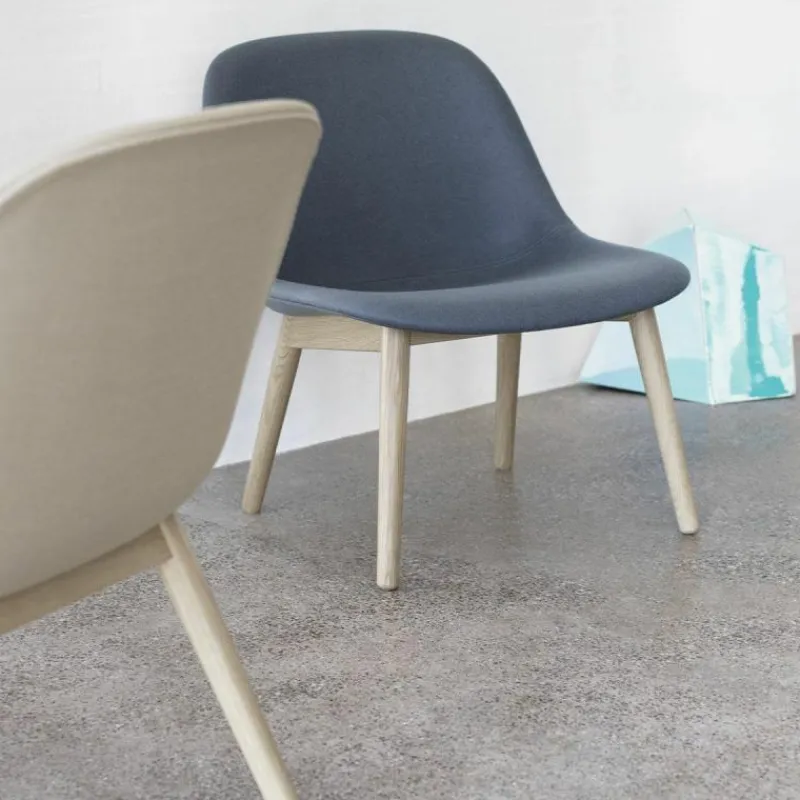 Fiber Fauteuil - Houten Onderstel Fauteuils