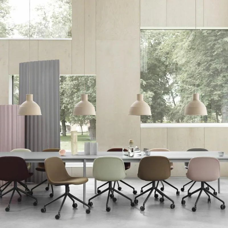 New Fiber Side Chair Bureaustoel, Niet Verstelbaar Bureaustoelen