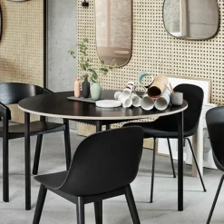 Fiber Side Chair Stoel - Houten Onderstel Eetkamerstoelen