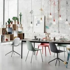 Best Fiber Side Chair Stoel Draaibaar - Stalen Onderstel Eetkamerstoelen
