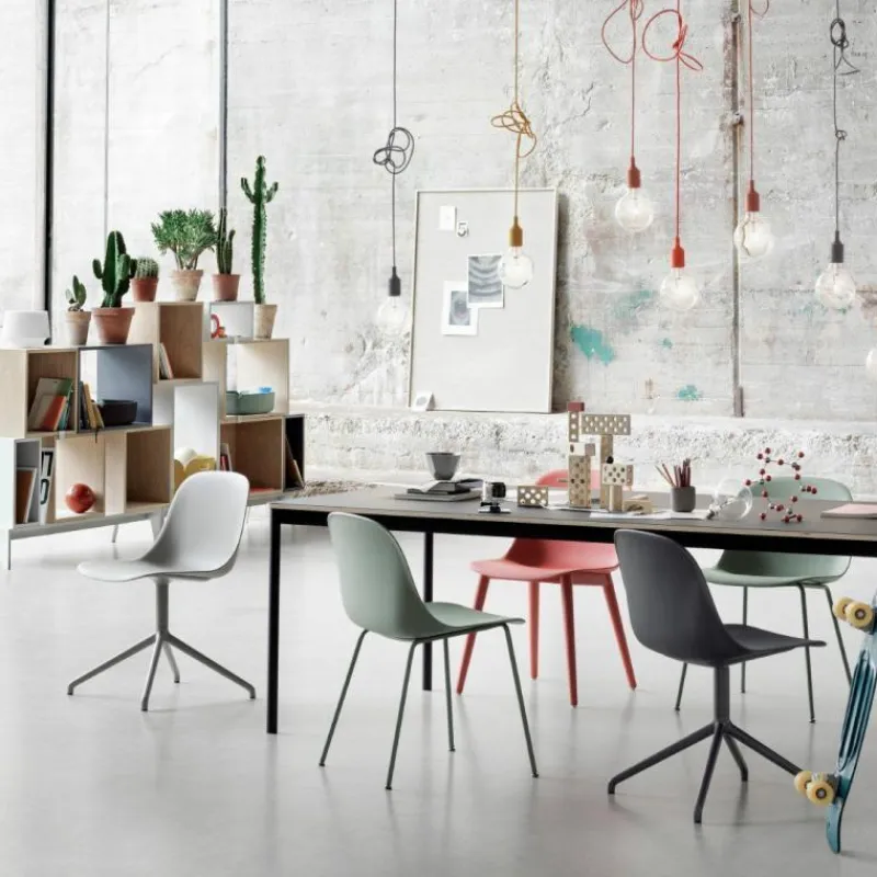 Best Fiber Side Chair Stoel Draaibaar - Stalen Onderstel Eetkamerstoelen
