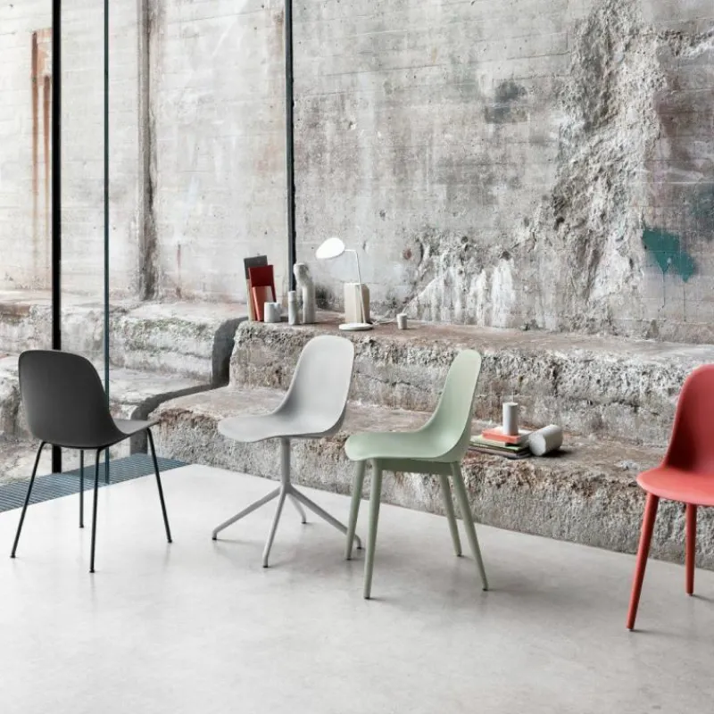 Best Fiber Side Chair Stoel Draaibaar - Stalen Onderstel Eetkamerstoelen