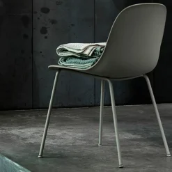 Online Fiber Side Stoel - Stalen Onderstel Eetkamerstoelen