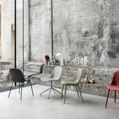 Online Fiber Side Stoel - Stalen Onderstel Eetkamerstoelen