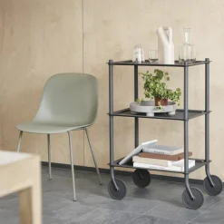 Online Fiber Side Stoel - Stalen Onderstel Eetkamerstoelen