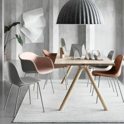 Online Fiber Side Stoel - Stalen Onderstel Eetkamerstoelen
