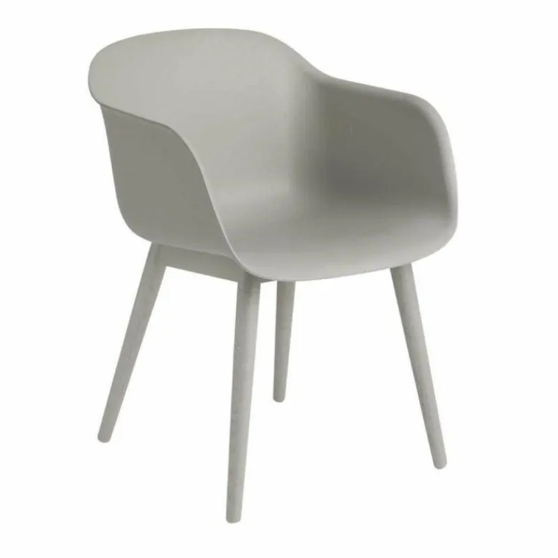Discount Fiber Stoel - Houten Onderstel Eetkamerstoelen