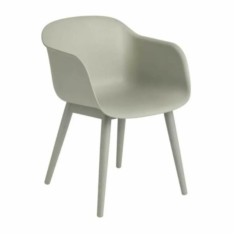Discount Fiber Stoel - Houten Onderstel Eetkamerstoelen