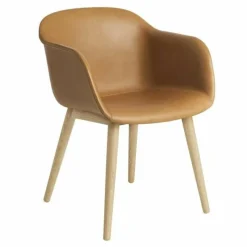New Fiber Stoel UP - Houten Onderstel Eetkamerstoelen