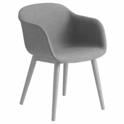New Fiber Stoel UP - Houten Onderstel Eetkamerstoelen
