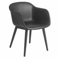 New Fiber Stoel UP - Houten Onderstel Eetkamerstoelen