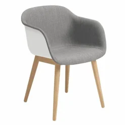 New Fiber Stoel UP - Houten Onderstel Eetkamerstoelen