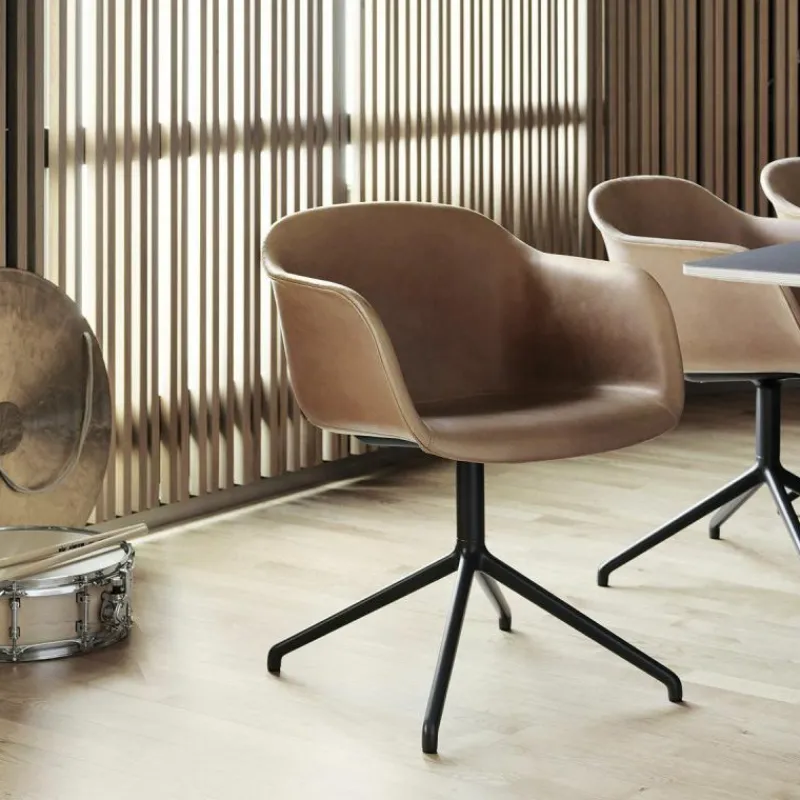 Hot Fiber Stoel UP Draaibaar - Stalen onderstel Eetkamerstoelen
