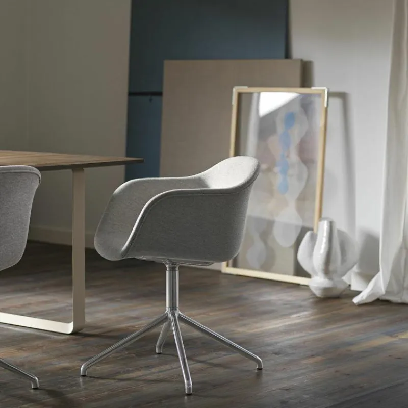 Hot Fiber Stoel UP Draaibaar - Stalen onderstel Eetkamerstoelen
