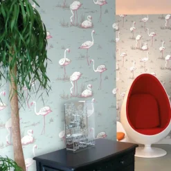 Best Flamingos Behang Behang|Behang Kinderkamer