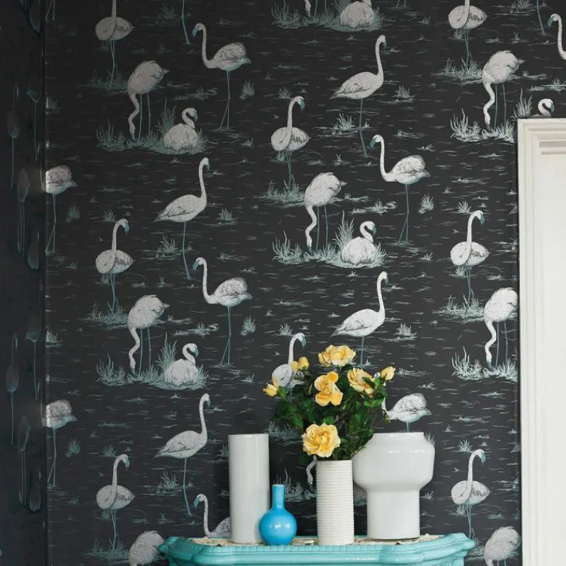 Best Flamingos Behang Behang|Behang Kinderkamer