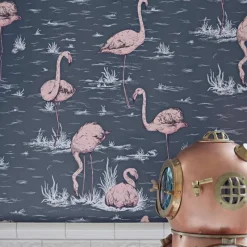 Best Flamingos Behang Behang|Behang Kinderkamer