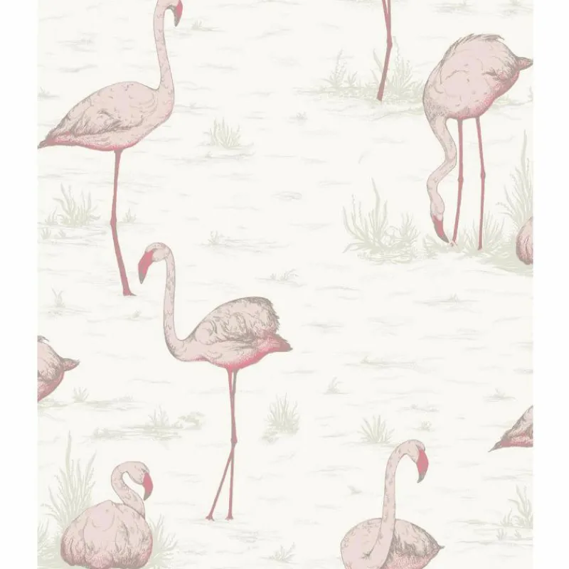 Best Flamingos Behang Behang|Behang Kinderkamer
