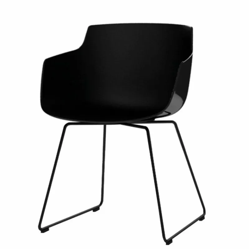 Hot Flow Slim Chair Slede Onderstel Eetkamerstoelen