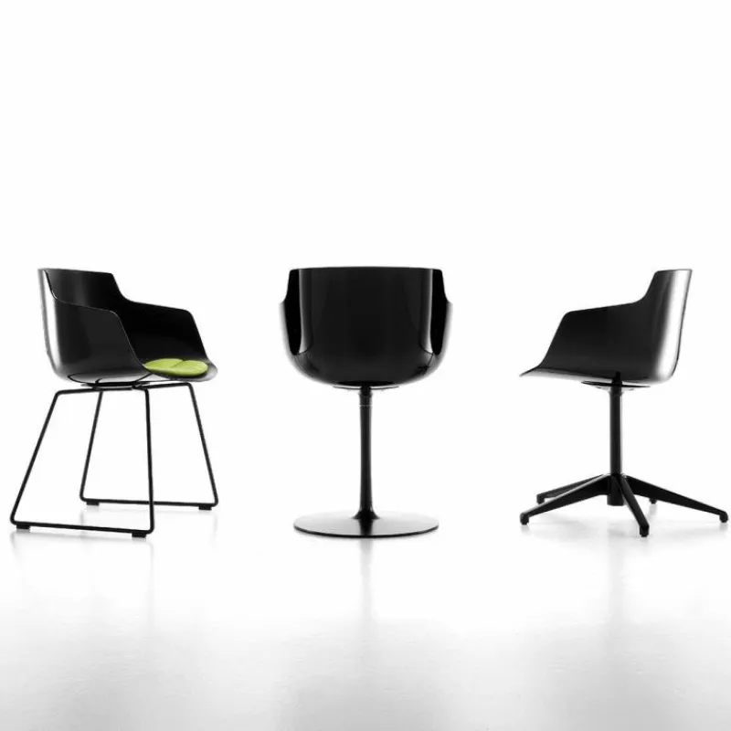 Hot Flow Slim Chair Slede Onderstel Eetkamerstoelen