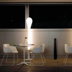Hot Flow Slim Chair Slede Onderstel Eetkamerstoelen