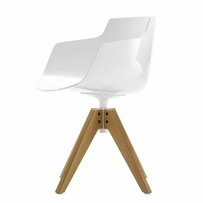 Discount Flow Slim Chair VN Eiken Onderstel Eetkamerstoelen
