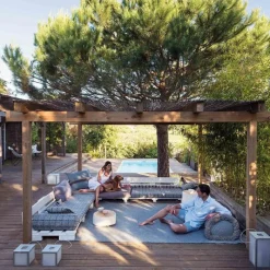 Outlet Garden Layers Buitenkleed Blue Buiten Vloerkleden