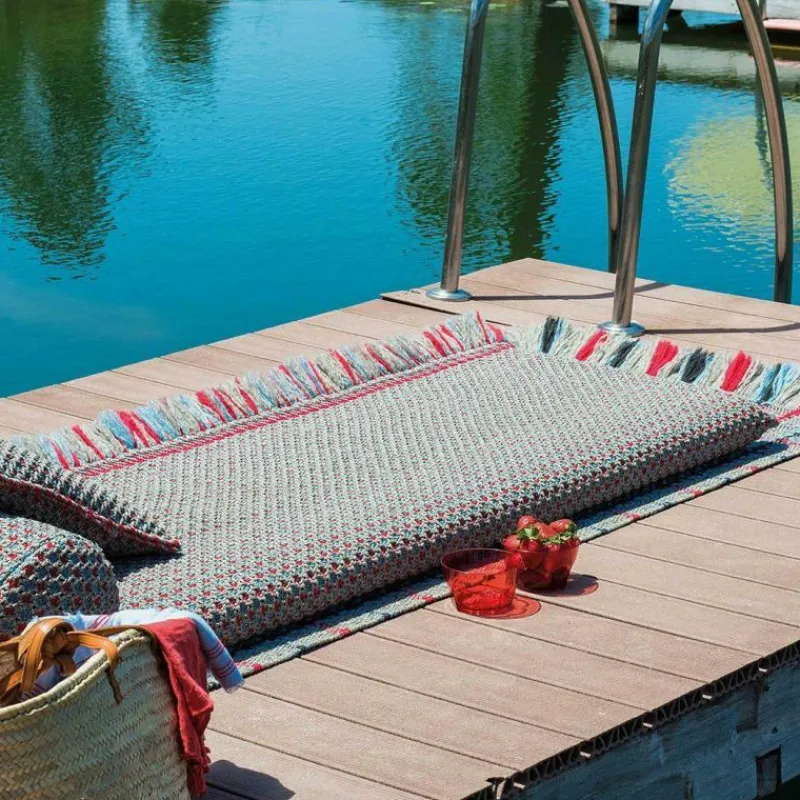 Outlet Garden Layers Buitenkleed Blue Buiten Vloerkleden