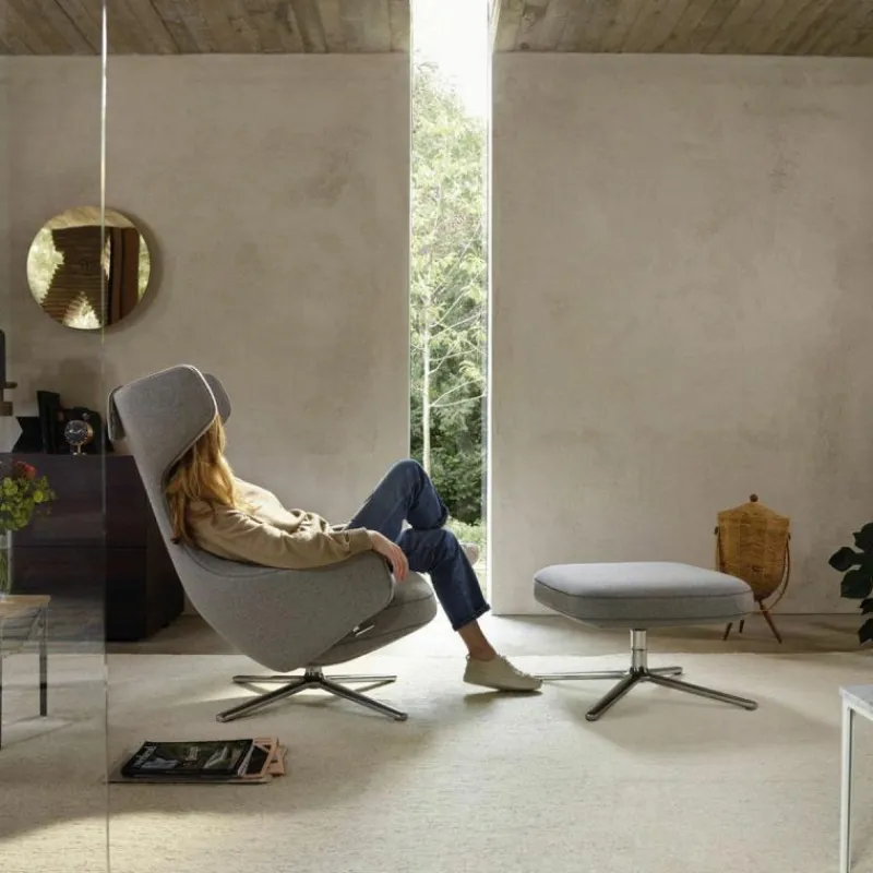Clearance Grand Repos Loungestoel + Ottoman Loungestoelen