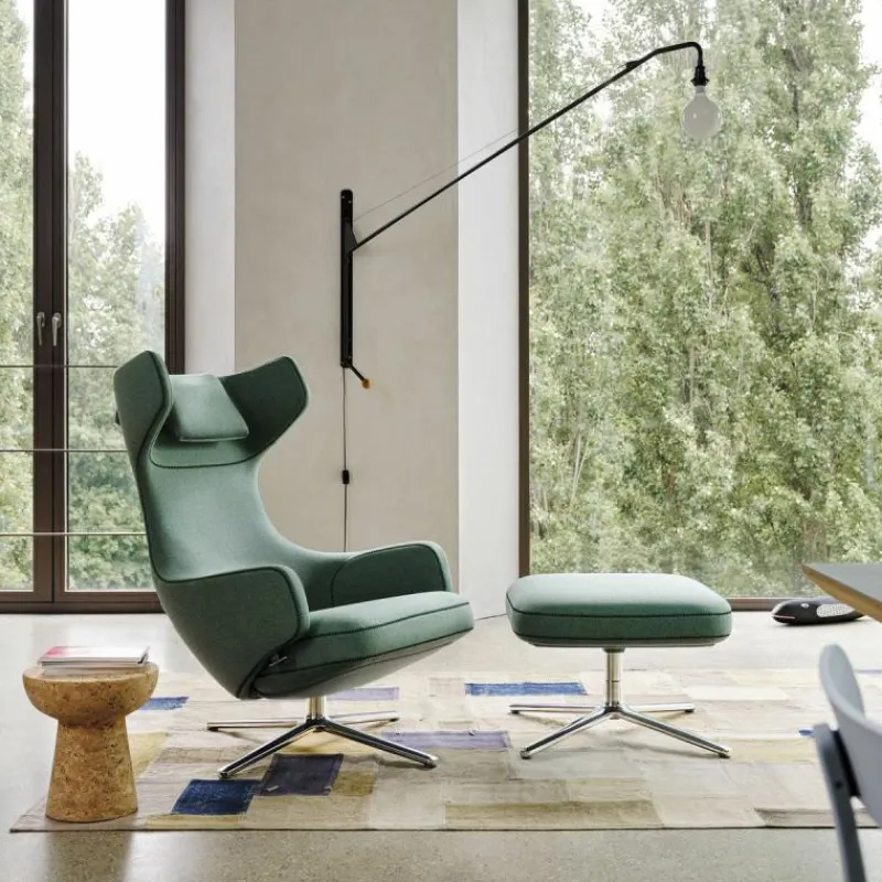 Clearance Grand Repos Loungestoel + Ottoman Loungestoelen