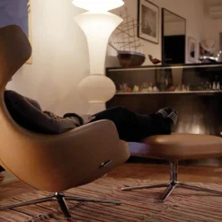 Clearance Grand Repos Loungestoel + Ottoman Loungestoelen