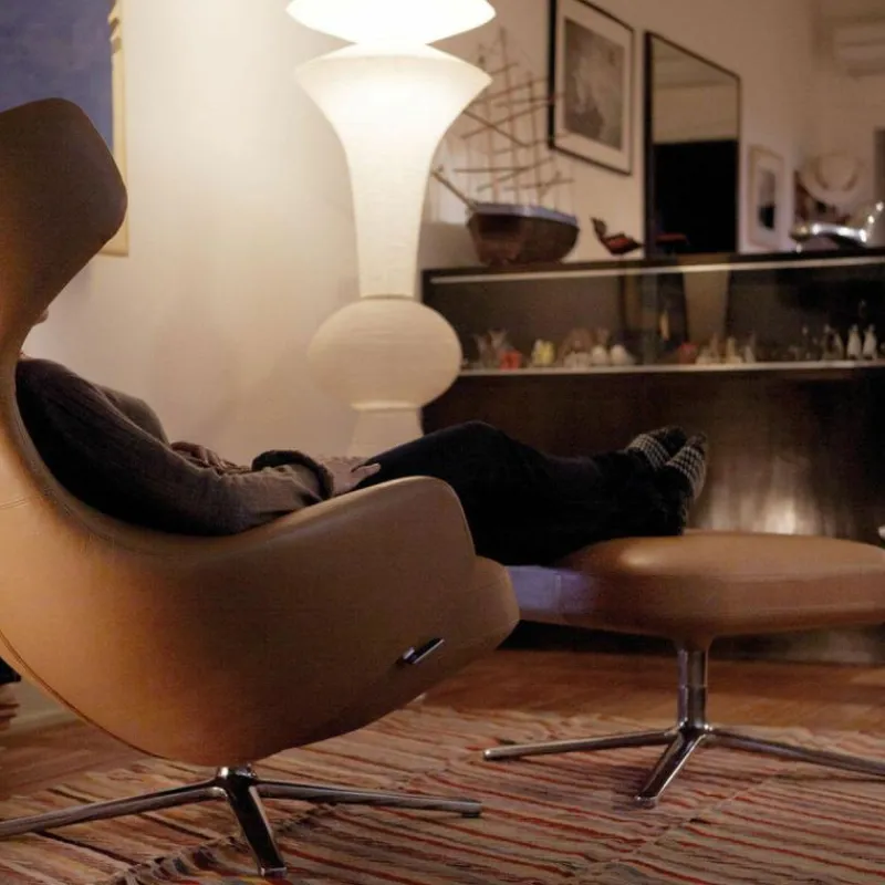 Clearance Grand Repos Loungestoel + Ottoman Loungestoelen