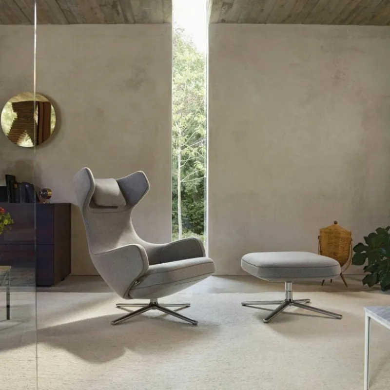 Clearance Grand Repos Loungestoel + Ottoman Loungestoelen