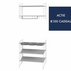 Hot Hal Combinatie 2 Opbergsystemen|Wandkasten